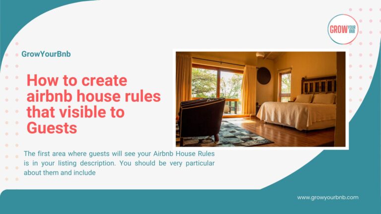 How to create airbnb house rules that visible to Guests